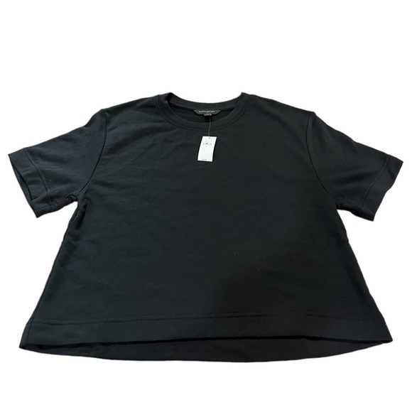 Banana Republic Black Terry Sweatshirt Short Sleeve Sweatshirt - Picture 5 of 11